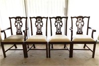 4 Mahogany Maitland-Smith Chippendale Chairs