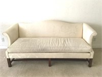 Sherrill Cream Color Damask Sofa