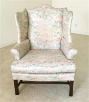 Henredon Upholstered Wing Back Chair