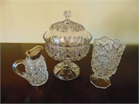 3 Glass Decorative Bowls