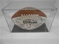 Signed Wilson Football in Case