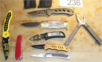 Grouping of Pocket Knives