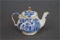Sadler Blue Willow Individual Teapot ca.1940's