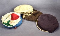 Four Vintage Child's Hats