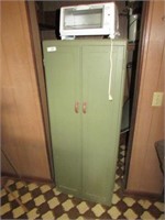 Green Cabinet and Contents