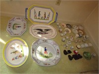 Platters & Miniature Tea Cups and Saucer