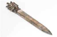 Christofle Silverplate Bronze Erotic Letter Opener