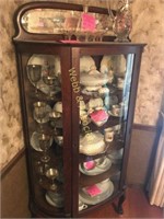 Curved glass china cupboard