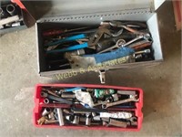 Two toolboxes (full of tools) and ½" drive socket