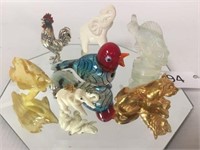 Lot of 6 Small Figurines - 1" - 2" Tall