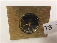 Brass Alarm Clock by Looping 15 Jewel-2.5" x 3"
