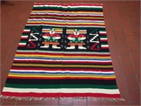 Hand Woven Wool Blanket - 56" x 75"