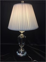 Very Nice Crystal Lamp - 30" Tall