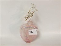 Blown Glass Humming Bird Perfume Bottle - 7.5" T