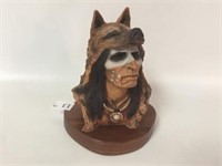 Neil Rose Sculpture "Leads the Wolf" w/Stand-7"