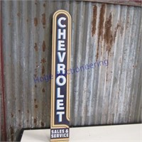 Chevrolet Sales & Service wood sign