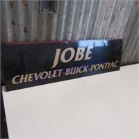 Jobe Chev-Buick-Pontiac tin sign