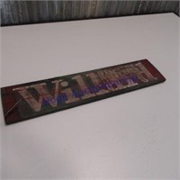 Willard Storage Batteries wood sign