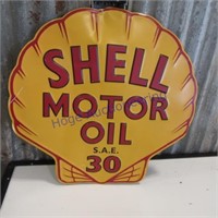 Shell Motor Oil tin sign