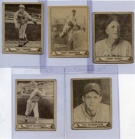 1940 Play Ball Card Lot (5) 58, 74, 75, 82, 85