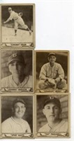 1940 Play Ball Card Lot (5) 146, 147, 163, 190,193