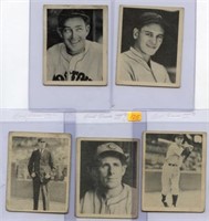 1939 Play Ball (5) Card Lot 15, 81, 97, 101, 106