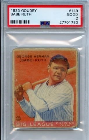 Rare Baseball Card Sale 1933 Goudey, 1948 Leaf, Play Ball+