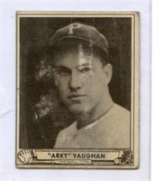 1940 Play Ball Card Arky Vaughan HOF 107