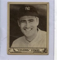 1940 Play Ball Card Colonel Combs HOF # 124
