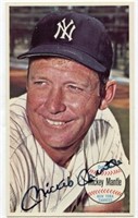 1964 Topps Giants Mickey Mantle Autographed