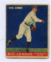 1933 Goudey Earl Combs HOF # 103