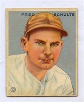 1933 Goudey Fred Schulte # 190
