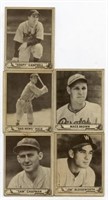 1940 Play Ball Card Lot (5) 189, 194, 200, 203,220