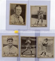 1940 Play Ball Card Lot (5) 207, 213, 214, 216,233