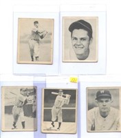 1939 Play Ball (5) Card Lot 1, 45, 47, 67, 68