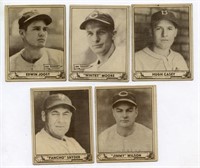 1940 Play Ball Card Lot (5) 148, 150, 151, 152,159