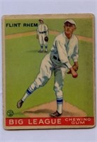 1933 Goudey Flint Rhem # 136