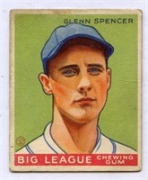 1933 Goudey Glenn Spencer # 84
