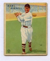 1933 Goudey Earl Averill HOF # 194