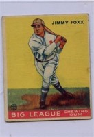 1933 Goudey Jimmy Fox # 154 HOF
