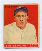 1933 Goudey Dave Harris # 9