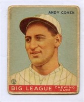 1933 Goudey Andy Cohen # 52
