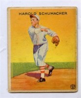 1933 Goudey Harold Schumacher # 129