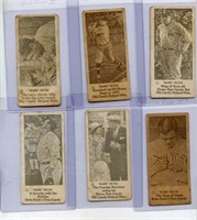 1928 George Babe Ruth Candy Co. 1-6 Set