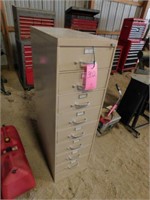 8 drawer file card cabinet 15x28.5x52