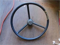 Black John Deere Steer Wheel w/ Center Cap