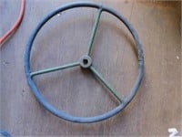 John Deere Black/Green Steer Wheel