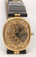 18K Patek Philippe Skeletonized Wrist Watch