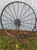 Metal wagon wheel