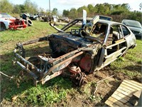 Ford Pinto race car chassis with contents